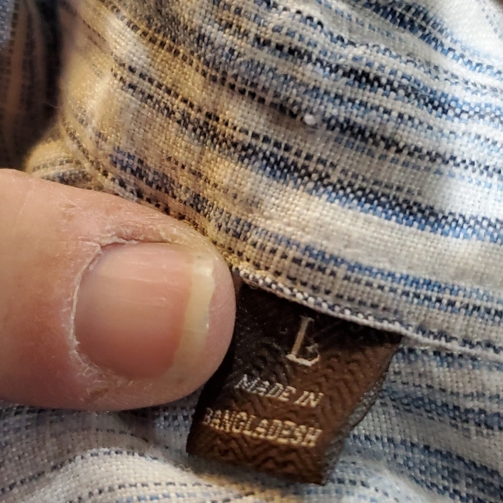 Jachs new york linen striped hues of Mumbai classic fit long sleeve shirt - Picture 6 of 7